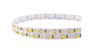 12V 3528 warm white LED strip, transparent background