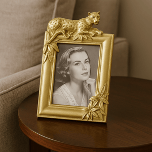 Leopard Pattern Gold Photo Frame - Future Decor