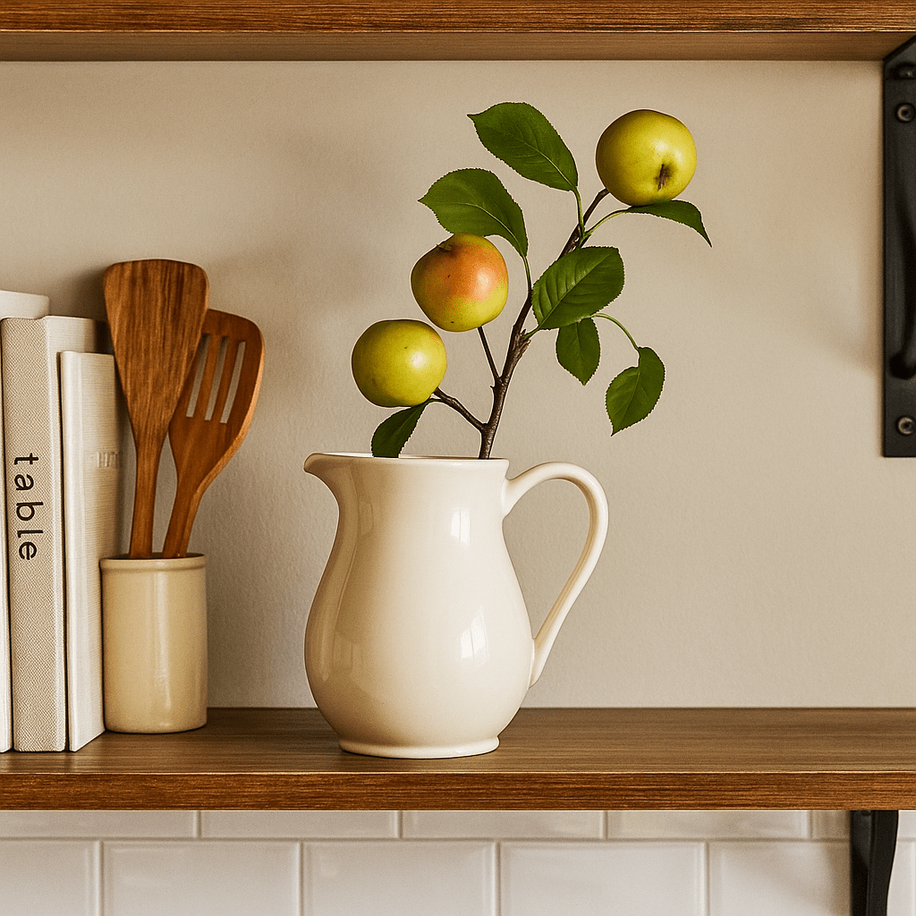 Lifelike Green Apple Artificial Plant 33cm - Future Decor