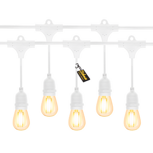 Litehouse White LED Festoon Traditional Outdoor Bulb String Lights - Future Light - LED Lights South Africa