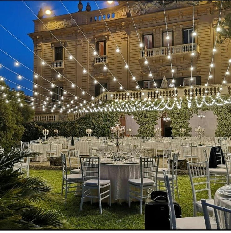 Litehouse White LED Festoon Traditional Outdoor Bulb String Lights - Future Light - LED Lights South Africa