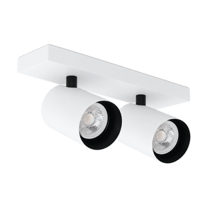 Lone 2 White Adjustable Surface Mounted Spotlight on transparent background