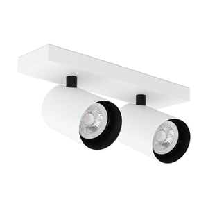 Lone 2 White Adjustable Surface Mounted Spotlight on white background