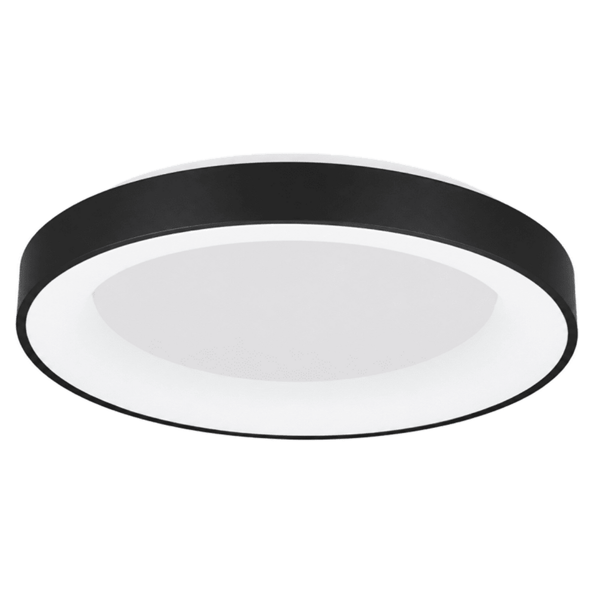 LumiFrame black LED ceiling light, transparent background