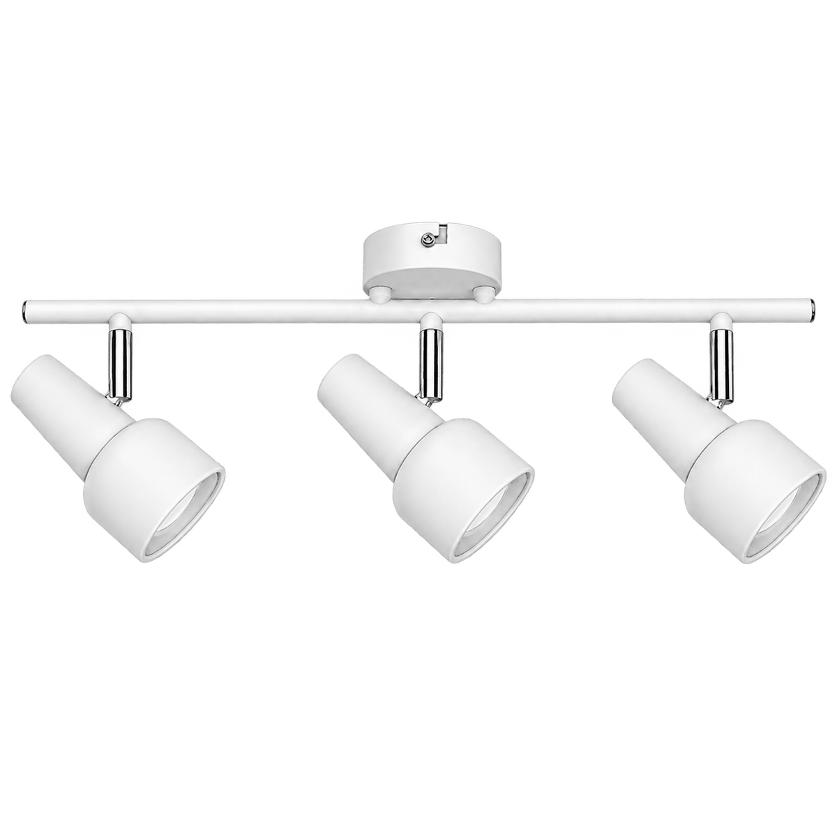 Mandini White 3 Light Ceiling Spotlight product image on transparent background