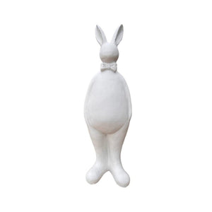 Medium Big Belly Standing Bow Tie Bunny - Future Decor