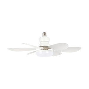 Mini E27 Ceiling Fan with Light & Remote Control, transparent background
