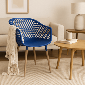 Navy Diamond Back Chair - Future Decor