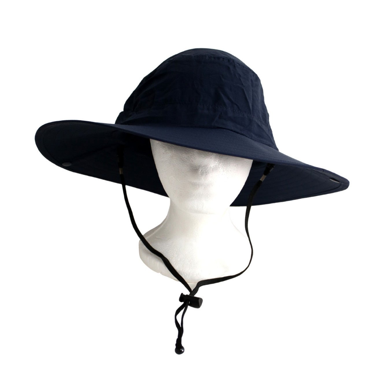 Navy Polyester Large Outdoor Hat - Future Decor