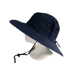Navy Polyester Large Outdoor Hat - Future Decor