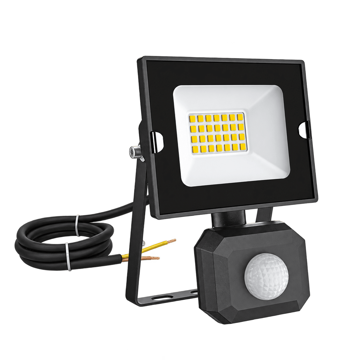 Oober 20W motion floodlight 3000K, transparent background, 1254 square