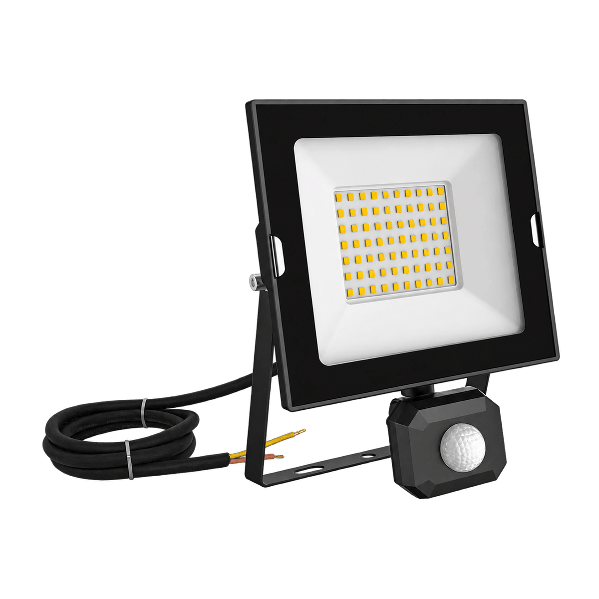 Oober 50W motion sensor floodlight 3000K on transparent background