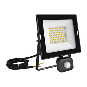 Oober 50W motion sensor floodlight 3000K on transparent background