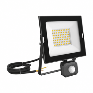 Oober 50W motion sensor floodlight 3000K on white background
