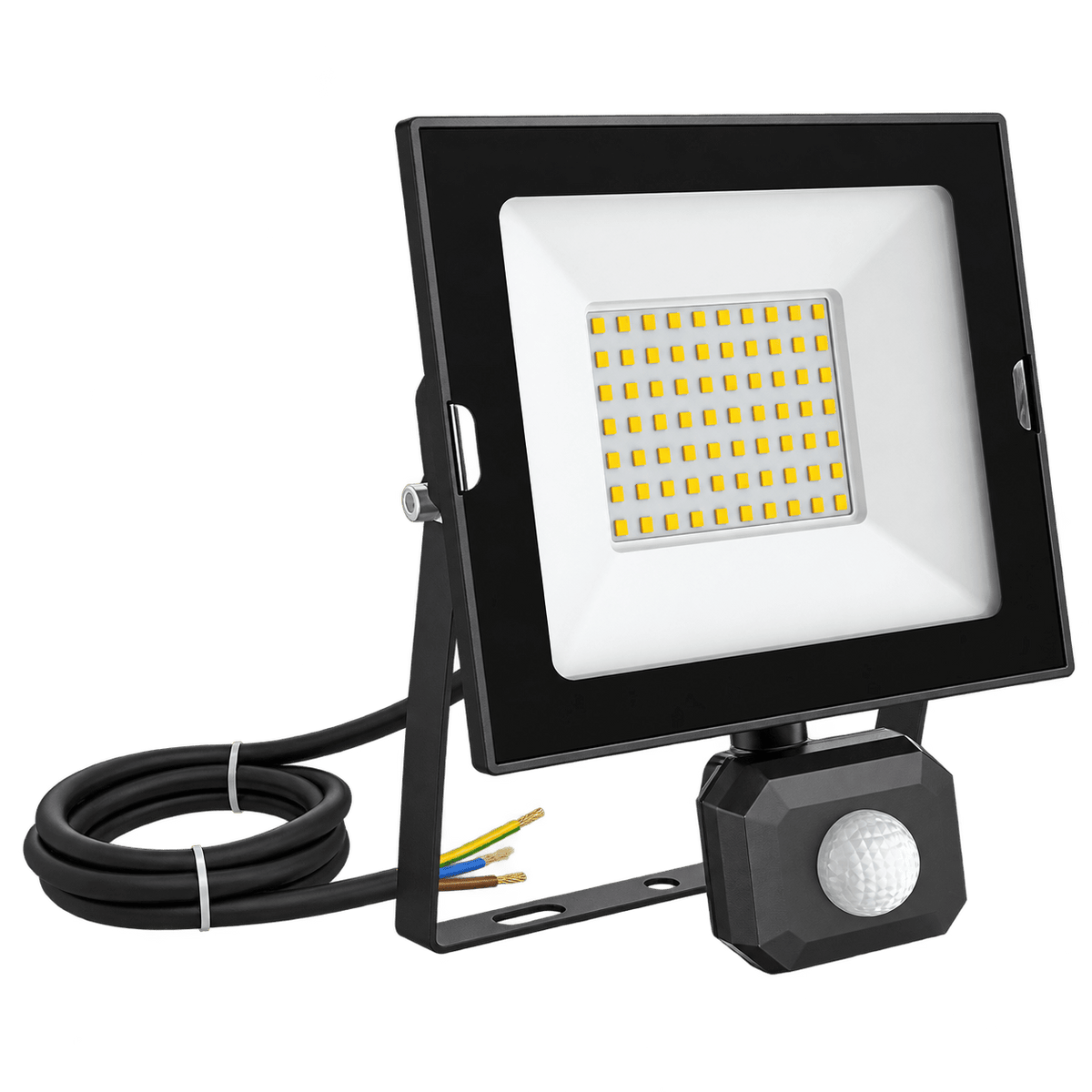 LED Flood Light - Oober 50W Motion Sensor - 6000K, transparent background