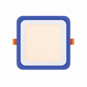White + Blue LED Recessed Downlight - 18+6W / Square product image