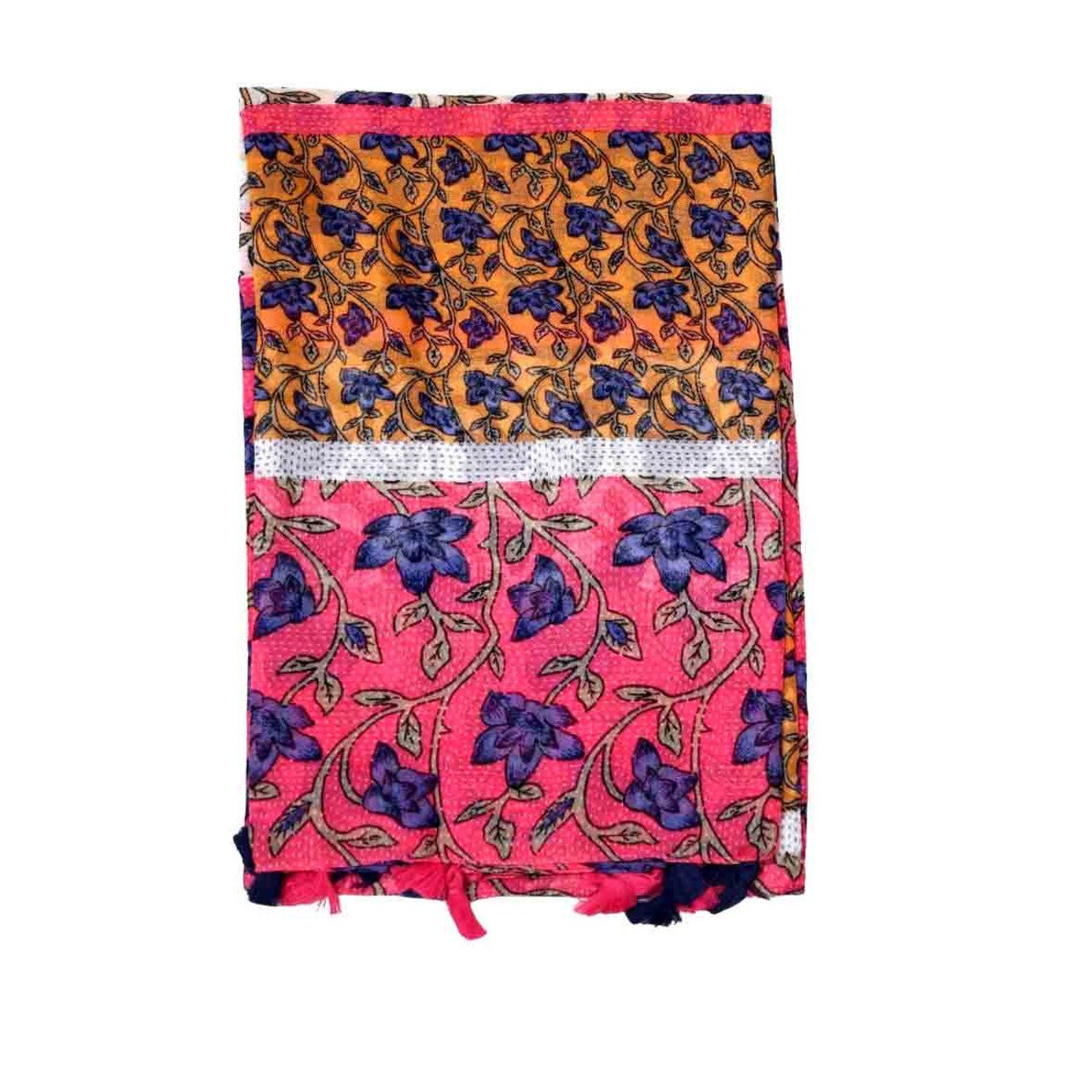 Orange and Yellow Floral Scarf - Future Decor