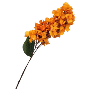 Orange Bigleaf Hydrangea Faux Flower - Future Decor