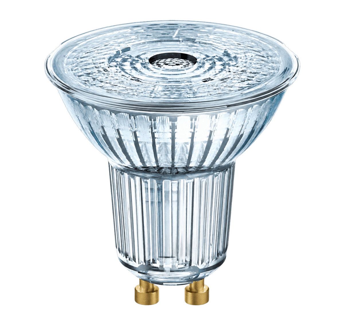 Osram 5.5W GU10 LED downlight on a transparent background