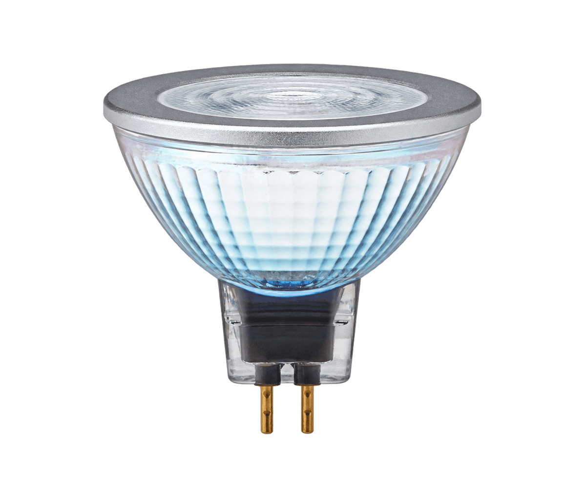 7.5W MR16 LED spotlight bulb, transparent background