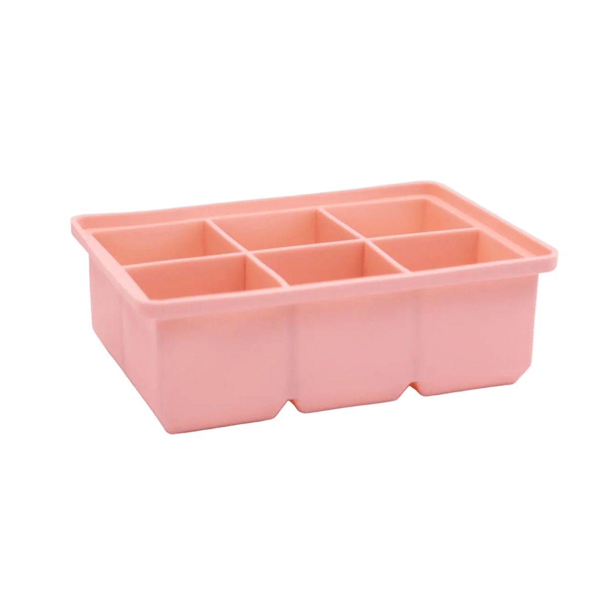 Peach 6 Large Ice Cube Tray - Square