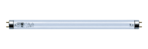 Philips T8 UVC fluorescent tube on a transparent background