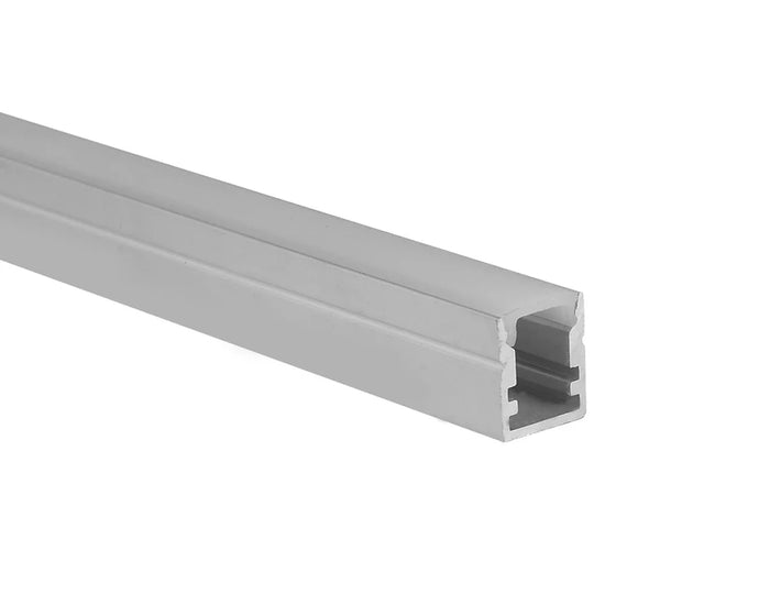 LED strip aluminium profile, 10x13mm, 2 meters long, showcasing a sleek, compact design.