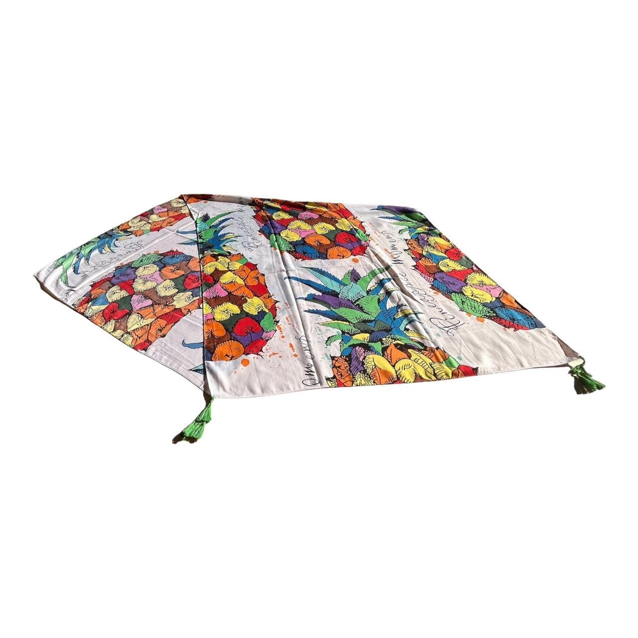 Polyester Scarf - Colourful Pineapples - Future Decor