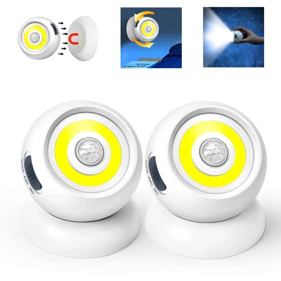 Portable magnetic motion-sensor light product features