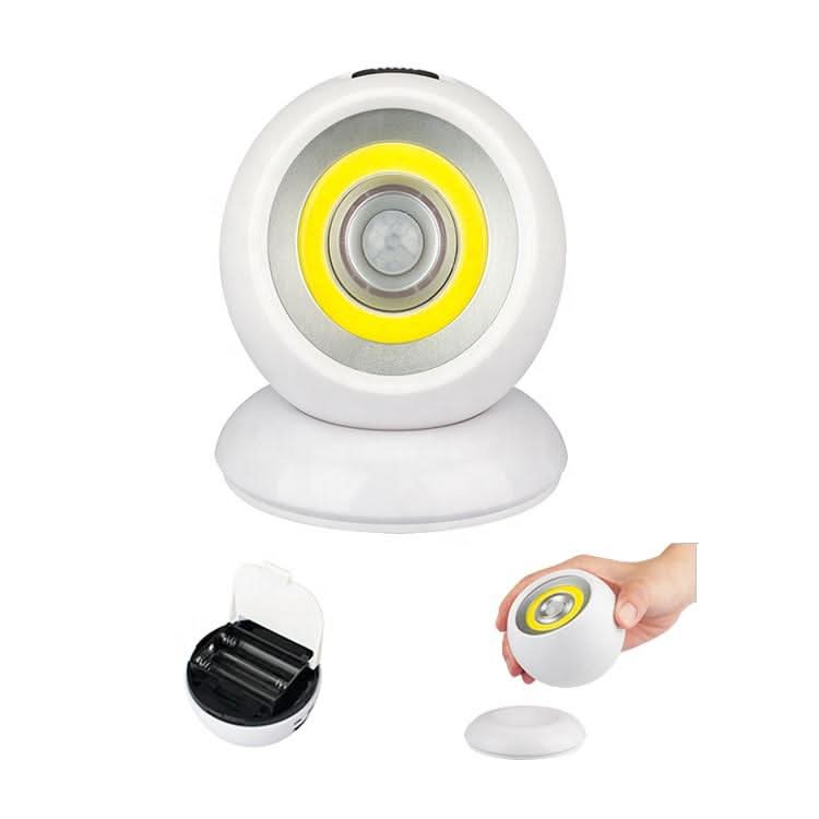Portable magnetic motion-sensor light on a white background