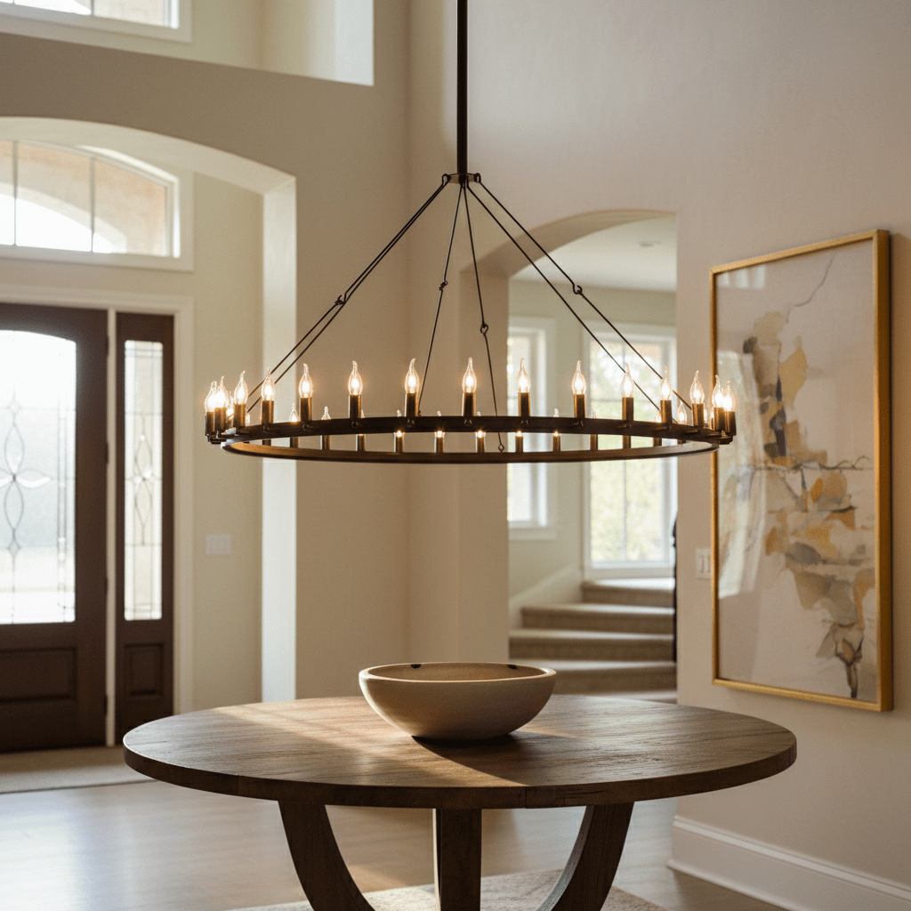 Ranch Single Tier Chandelier