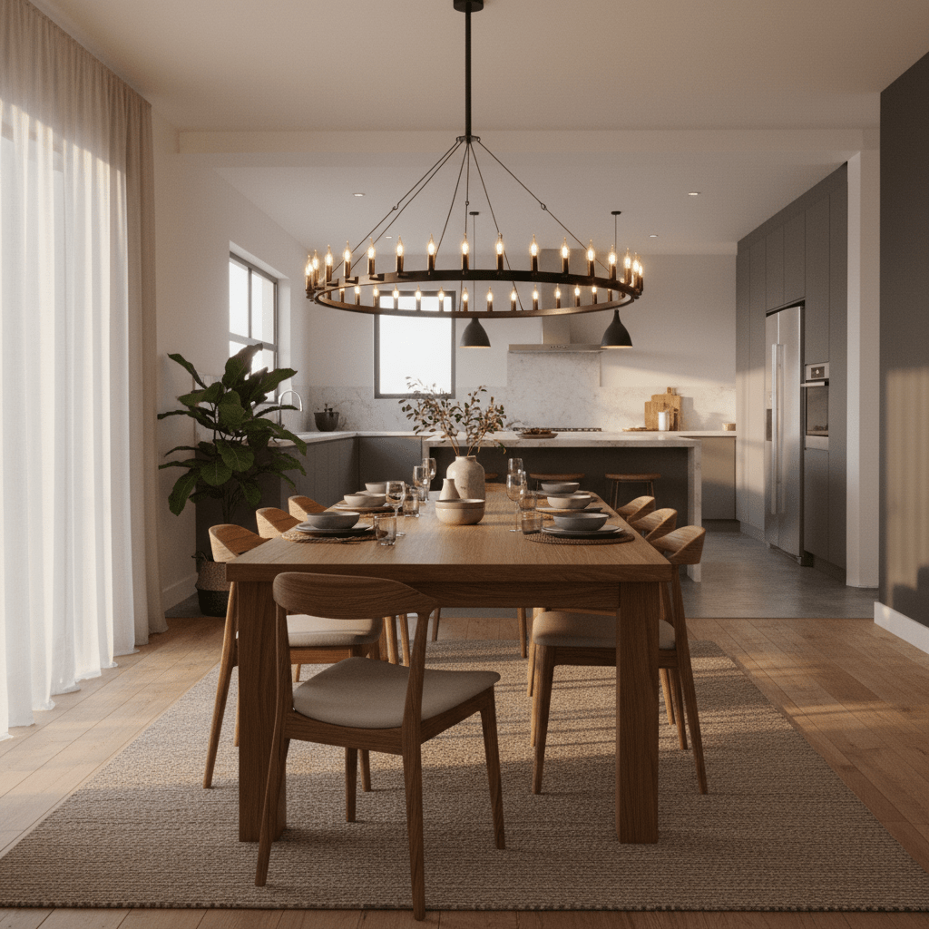 Ranch Single Tier Chandelier