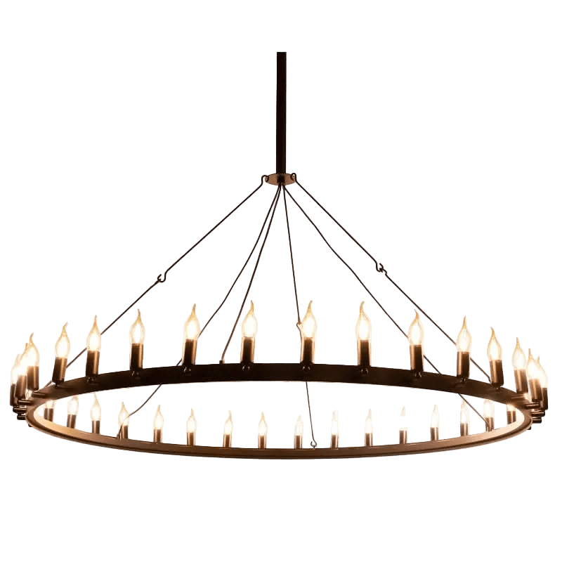 Ranch Single Tier Chandelier