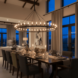 Ranch Single Tier Chandelier