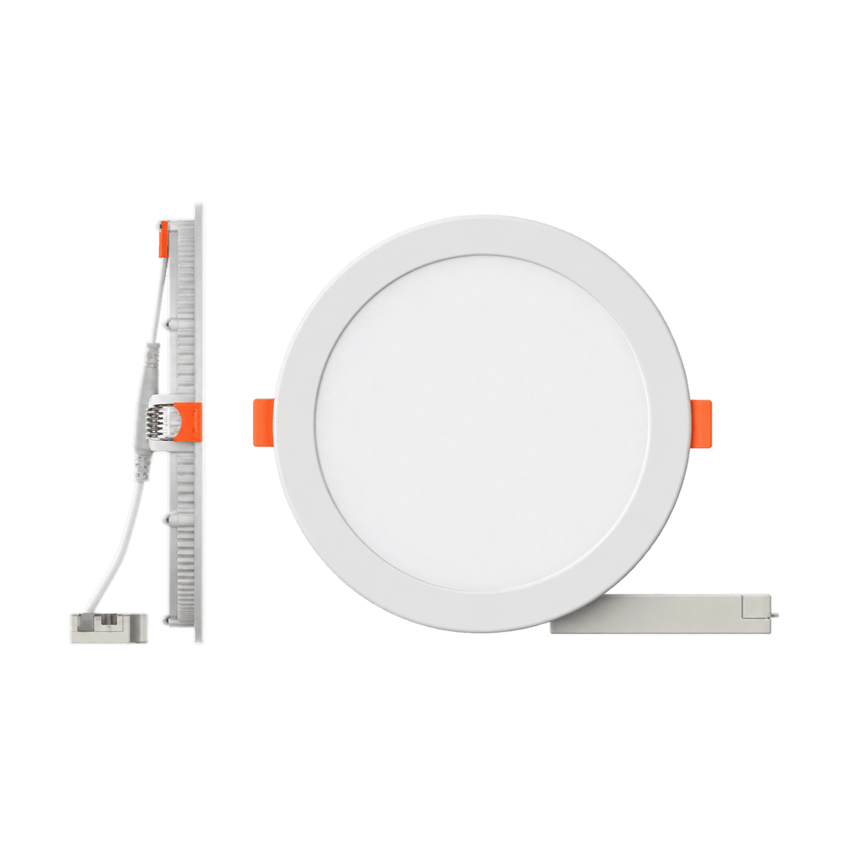 Prima 12W Recessed LED Downlight - Warm White (3000K), transparent background