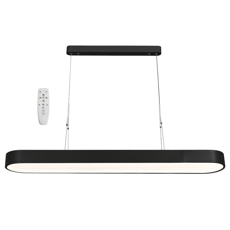Black 3CCT LED Pendant with Remote Control - 44W — transparent background