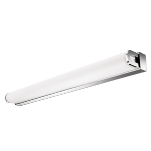 18W Round LED Bathroom Wall Light, Chrome, IP44 on a transparent background