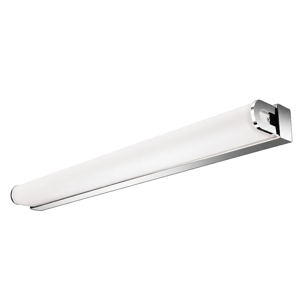 18W Round LED Bathroom Wall Light, Chrome, IP44 on a white background