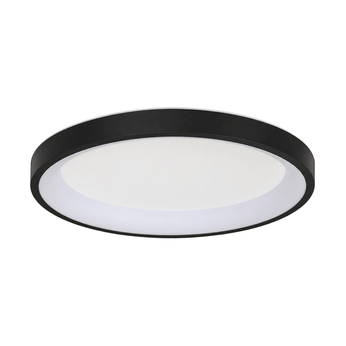 36W Round LED Ceiling Light, Black, 3CCT on a transparent background