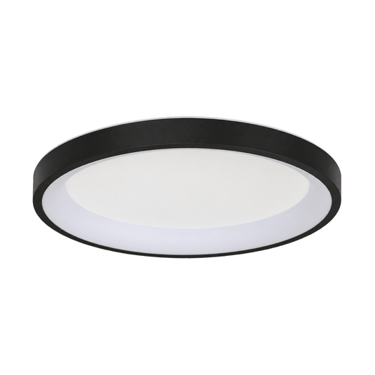 36W Round LED Ceiling Light, Black, 3CCT on a transparent background