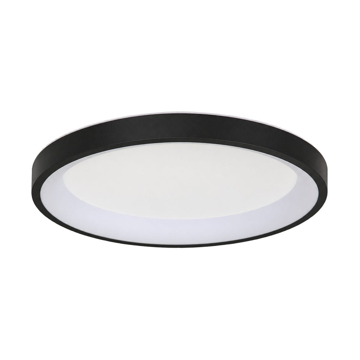 36W Round LED Ceiling Light, Black, 3CCT on a white background
