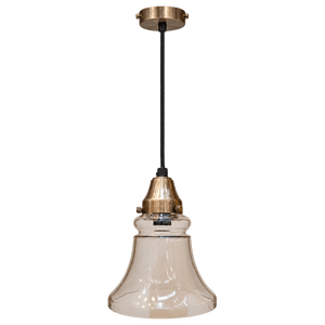 Tahoe Hanging Lamp Antique Brass on a transparent background
