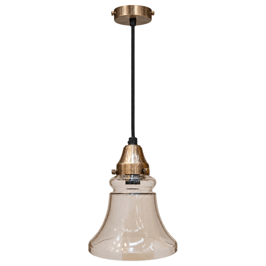 Tahoe Hanging Lamp Antique Brass on a transparent background