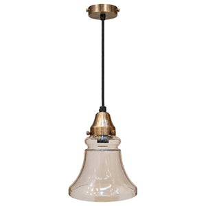 Tahoe Hanging Lamp Antique Brass on a white background