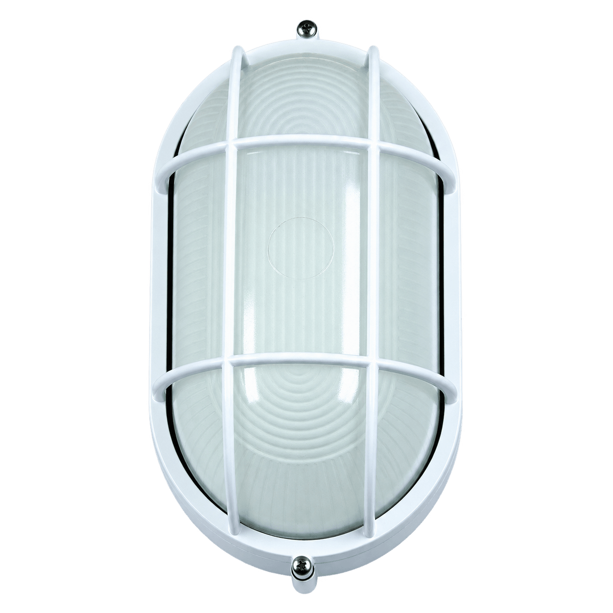 White 13W ESL Bulkhead Light – 285 × 160 × 130mm on a transparent background