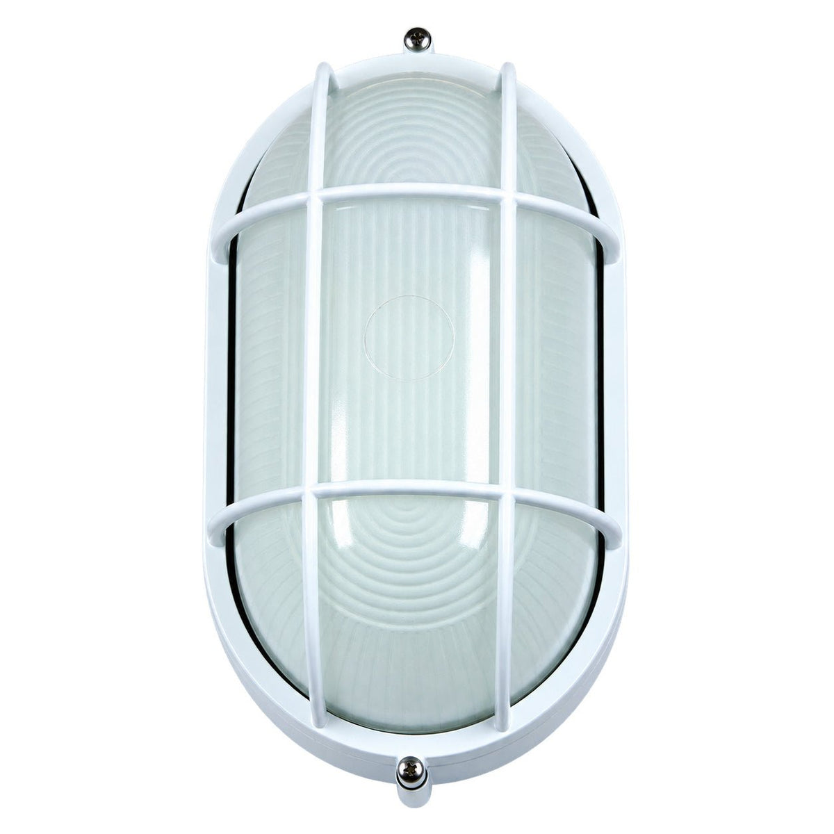 White 13W ESL Bulkhead Light – 285 × 160 × 130mm on a white background