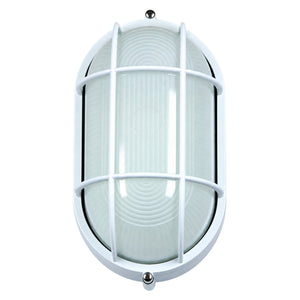White 13W ESL Bulkhead Light – 285 × 160 × 130mm on a white background