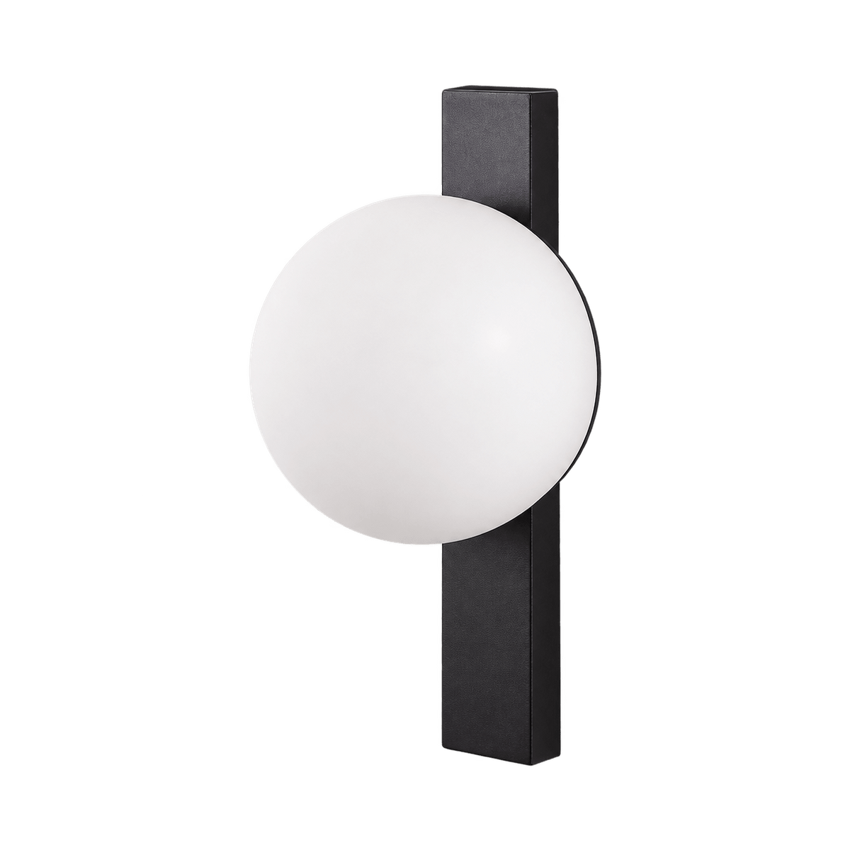 Black & Opal Pin-Up Outdoor Wall Light, 10W, 3000K on a transparent background