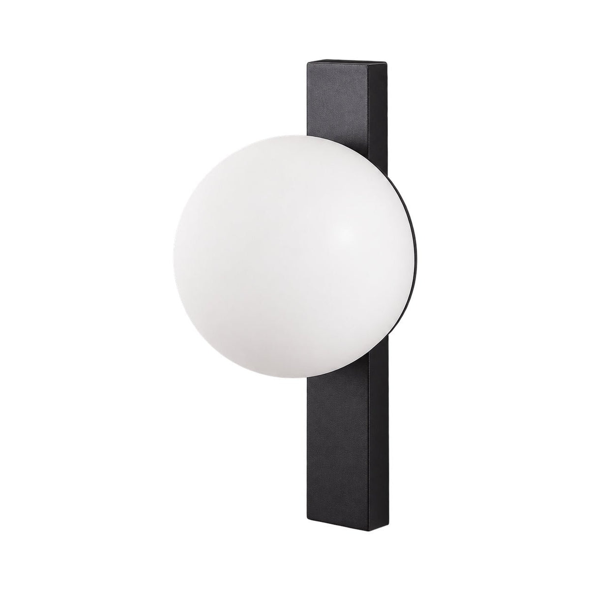 Black & Opal Pin-Up Outdoor Wall Light, 10W, 3000K on a white background