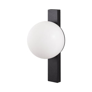 Black & Opal Pin-Up Outdoor Wall Light, 10W, 3000K on a white background